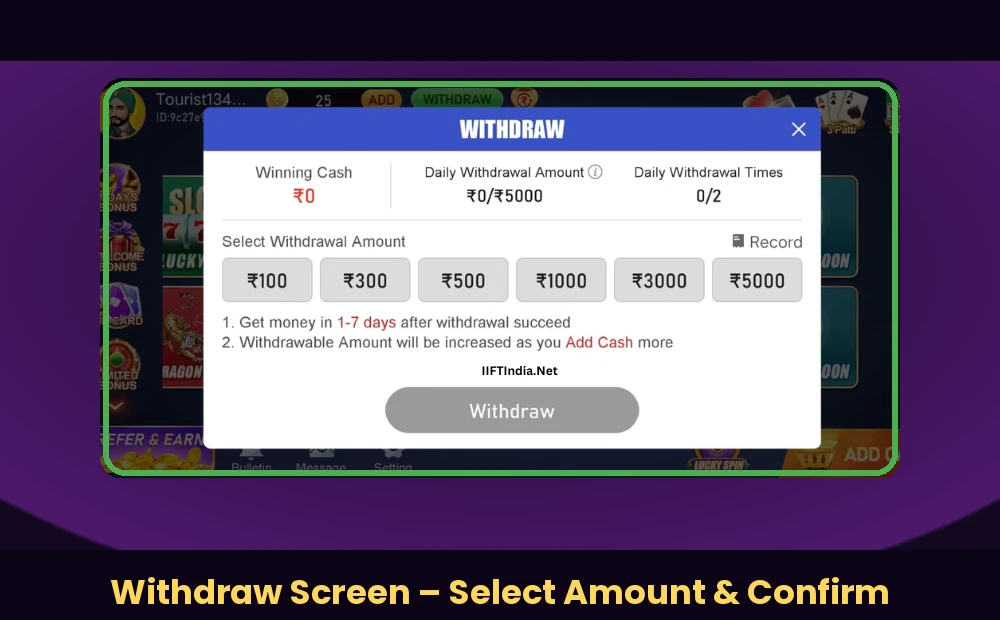Teen Patti Master Old Version Withdrawal Problem – कैसे Fix करें